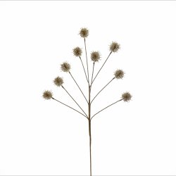 Dekorationsblomster gren med 9 champagne farvet blomster